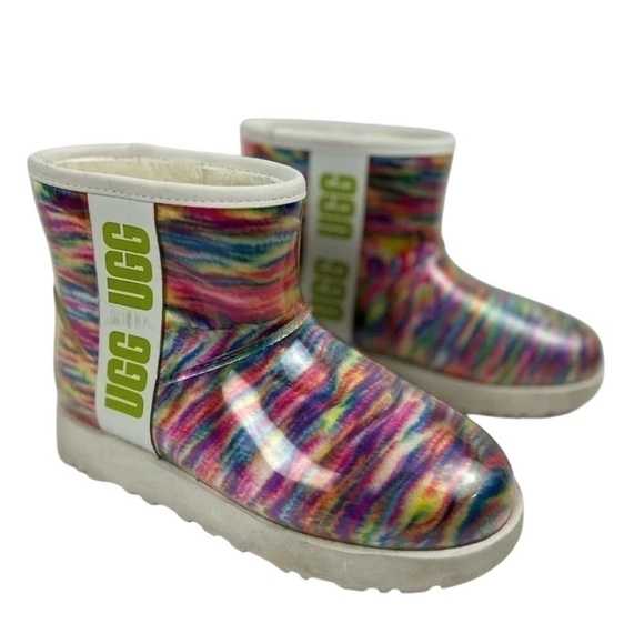 Ugg Women's Classic Clear Mini Pixelate Boot Size 5 - Picture 1 of 16